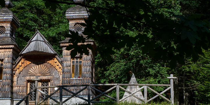 Russische Kapel aan de Vršič pas